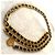 CHANEL Vintage Chunky Doppelkette aus Lammleder mit Medaillon Schwarz Golden - Ansicht 10