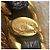 CHANEL Vintage Chunky Doppelkette aus Lammleder mit Medaillon Schwarz Golden - Ansicht 12
