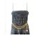 CHANEL Vintage Chunky Doppelkette aus Lammleder mit Medaillon Schwarz Golden - Ansicht 16
