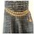 CHANEL Vintage Chunky Doppelkette aus Lammleder mit Medaillon Schwarz Golden - Ansicht 3