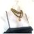 CHANEL Vintage Chunky Doppelkette aus Lammleder mit Medaillon Schwarz Golden - Ansicht 4