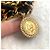 CHANEL Vintage Chunky Doppelkette aus Lammleder mit Medaillon Schwarz Golden - Ansicht 8