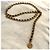 CHANEL Vintage Chunky Doppelkette aus Lammleder mit Medaillon Schwarz Golden - Ansicht 9