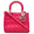 Dior Cannage mediano de piel de cordero rosa Lady Dior Cuero  ref.1340328