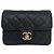 Wallet On Chain Chanel Como un Monedero Mini Flap Negro