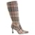 Burberry Leather boots Beige  ref.1340687