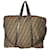 FENDI large travel bag Black Khaki Dark brown Leather Cloth  ref.1341007
