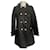 Autre Marque Quilted leather 3/4 coat Giovanni size 38 Black  ref.1341174