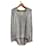 HELMUT LANG Tricot T-shirt.International M Laine Gris  ref.1341289