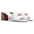 Hermès HERMES  Sandals T.eu 39.5 leather White  ref.1341297