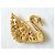 1995 - Spilla iconica decorata con cristalli Swarovski. Multicolore Gold hardware - vista 4