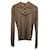 Dolce & Gabbana Metallic Open-Knit Detail Sweater aus Goldacetat Golden Zellulosefaser  ref.1341853