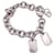 Gucci argent sterling 925 Bracelet chaîne Rolo avec deux plaques d'identité Argenté  ref.1341865