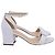 Alexandre Birman Vicky Sandalen mit Blockabsatz aus weißem Leder