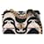 Chanel White Large Printed Silk 19 Flap Cloth  ref.1342126