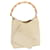 GUCCI Bamboo Shoulder Bag Leather White 001 1553 1880 auth 71519  ref.1342255