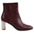 Céline Leather boots Dark red  ref.1342384