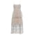 Self portrait self-portrait Floral Embellished Midi Dress Silver hardware Polyester  ref.1342481