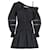 Self portrait SELF-PORTRAIT One-Shoulder Poplin Shirt Dress Black Cotton  ref.1342495