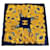 Fazzoletto Chanel in seta Girasoli Blu Oro  - vista 1