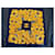 Fazzoletto Chanel in seta Girasoli Blu Oro  - vista 2