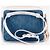 Cinto Bumbag CHANEL em pele de cordeiro e ganga com caixa Branco Azul Dourado - vista 8