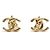 Conjunto Chanel de pendientes con clips dorados con CC y anillo TDD52 US6. - vista 6