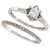 MAUBOUSSIN RING MY QUEEN OF LOVE N2 + ALLIANCE BECAUSE I LOVE IT52 ct gold Silvery White gold  ref.1343814