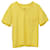Hermès T-shirt Hermes con taschino con scollo a V in cotone giallo  ref.1343840