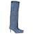 Alexander Wang Viola 65 Slouch Knee Boots in Blue Denim Cotton  ref.1343845