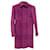Chanel Manteau en tweed fuchsia avec boutons CC Fuschia  ref.1343909