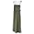 Tara Jarmon Long strapless silk dress Light green  ref.1343911