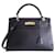 Hermès Hermes Kelly 32 black bag Leather  ref.1343915