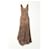 Autre Marque Cortana Felino Animal Print Silk Maxi Dress Brown  ref.1343929