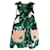 Robe Dolce & Gabbana feuilles de Bananier Coton Vert  ref.1344103