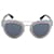 Autre Marque Christian Dior Sonnenbrille aus Cat-Eye-Metall in Blau und Chromoptik   ref.1344487