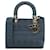 Borse DIORPanno Blu Tela  ref.1344490