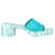 Gucci Marble Sole Logo-Embellished Sandals in Light Blue Rubber  ref.1344817