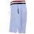 Thom Browne Drawstring Tweed Shorts in Light Blue Cotton - view 2