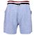 Thom Browne Drawstring Tweed Shorts in Light Blue Cotton - view 3
