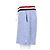 Thom Browne Drawstring Tweed Shorts in Light Blue Cotton - view 7