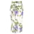 Dolce & Gabbana Jupe crayon mi-longue en coton à imprimé floral Imprimé python  ref.1344886