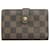 Carteira curta de lona Louis Vuitton Porte Monnaie Viennois N61664 em boa condição  ref.1344921