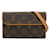 Louis Vuitton Pochette Florentine in sehr gutem Zustand Braun Leinwand  ref.1344952