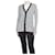 Proenza Schouler Cardigan côtelé rayé noir et blanc - taille S Soie  ref.1344968