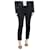 Altuzarra Black buttoned hem tailored trousers - size UK 10 Acetate  ref.1344994
