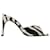 Zebra Print Logo Mules - Coperni - Black/White - Leather  ref.1345267
