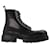 Balenciaga Bota Strike L20 Botas de tornozelo em couro preto liso  ref.1345288