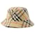 Cappello da pescatore Bias Check - Burberry - Sintetico - Beige Marrone  ref.1345289