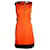 Karen Millen, Um vestido de linha em laranja Preto Algodão  ref.1345495